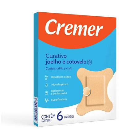 imagem do produto Curativo Cremer 6 Unidades Joelho e Cotovelo