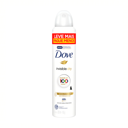 imagem do produto Desodorante Dove Aerosol 250ml Invisible Dry Violeta+fresia
