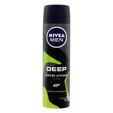 imagem do produto Desodorante Nivea Men Deep Aerosol 150ml Citrus