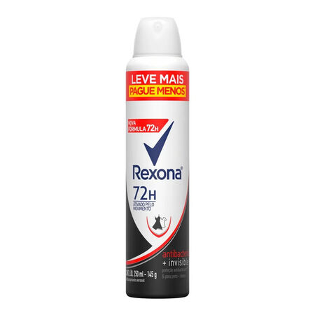 imagem do produto Desodorante Rexona Aerosol 250ml Antibacterial Invisible