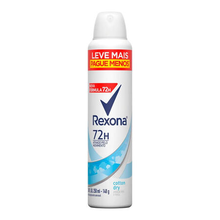 imagem do produto Desodorante Rexona Aerosol 250ml Cotton Dry