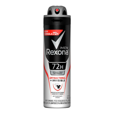 imagem do produto Desodorante Rexona Men Aerosol 150ml Antibacterial Invisble