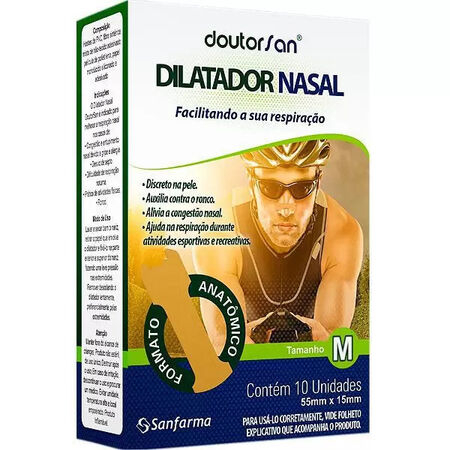 imagem do produto Dilatador Nasal Masculino Sancare Grande 65x20mm 10 Unidades