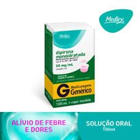 imagem de Dipirona Sod Sol 100ml Medley