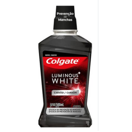 imagem do produto Enxaguante Bucal Colgate Luminous White 500ml Carvao