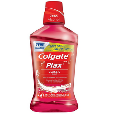 imagem do produto Enxaguante Bucal Colgate Plax 500ml Classic