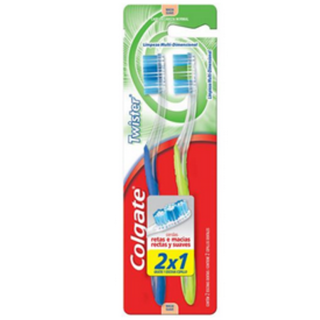 imagem do produto Escova Dental Colgate Twister Fresh Pack 2 Unidades