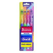 imagem de Escova Dental Oral B Indicator Plus 30 Color 4 Unidades