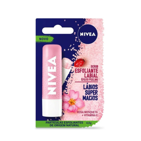 imagem do produto Esfoliante Labial Nivea 4.8g Rosa Mosqueta + Vitamina E