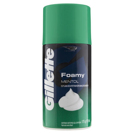 imagem do produto Espuma de Barbear Gillette Foamy 175g/179ml Mentol