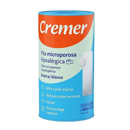 imagem do produto Fita Microporosa Cremer 10x4.5m Branca