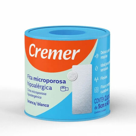 imagem do produto Fita Microporosa Cremer 5x4.5m Branca