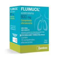 imagem de Fluimucil Efervescente 600mg 16 Comprimidos