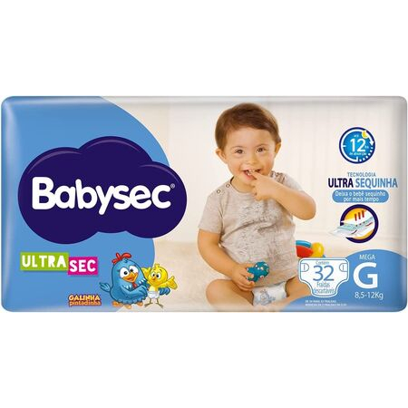 imagem do produto Fralda Babysec Ultra Mega G 32 Unidades