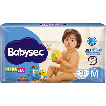 imagem do produto Fralda Babysec Ultra Mega M 38 Unidades