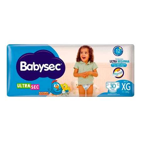 imagem do produto Fralda Babysec Ultra Mega Xg 30 Unidades