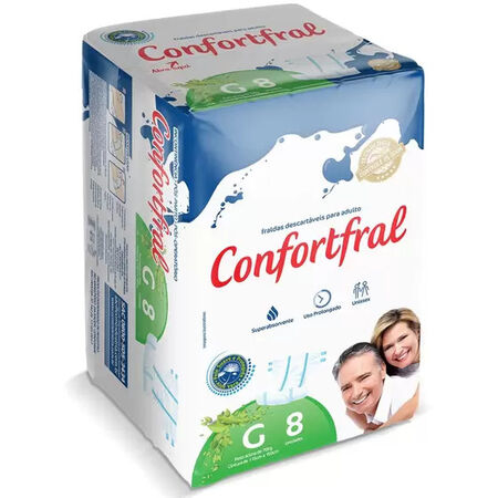 imagem do produto Fralda Confortfral G 8 Unidades