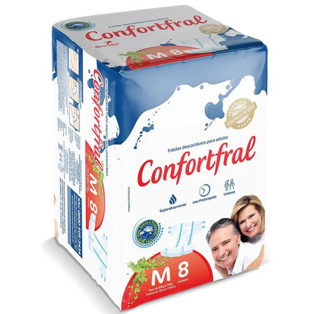 imagem do produto Fralda Confortfral M 8 Unidades