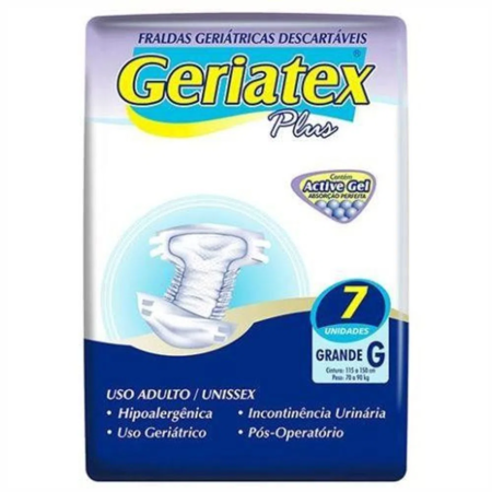 imagem do produto Fralda Geriatex Grande 7 Unidades