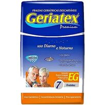 imagem de Fralda Geriatex Noturna Extra Grande 7 Unidades