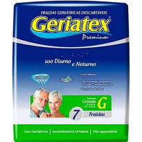 imagem de Fralda Geriatex Noturna Grande 7 Unidades