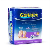 imagem de Fralda Geriatex Noturna Media 9 Unidades