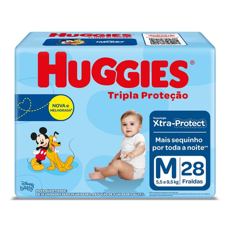 imagem do produto Fralda Huggies Tripla Proteo M 28un