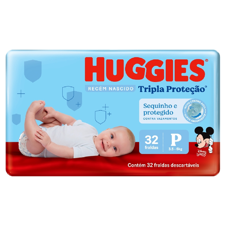 imagem do produto Fralda Huggies Tripla Proteo P 32un