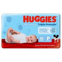 imagem de Fralda Huggies Tripla Proteção P 32un