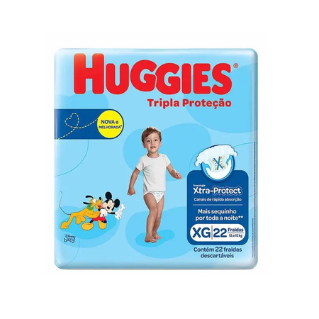imagem do produto Fralda Huggies Tripla Proteo Xg 22un