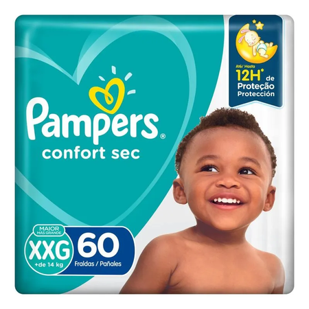 imagem do produto Fralda Pampers Confort Sec Gigante  Xxg 60un