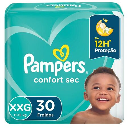imagem do produto Fralda Pampers Confort Sec Mega  Xxg 30un