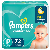 imagem de Fralda Pampers Confort Sec Super P 72un