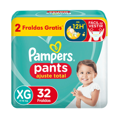 imagem do produto Fralda Pampers Pants Ajuste Total Xg 32un