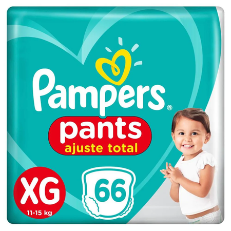imagem do produto Fralda Pampers Pants Ajuste Total Xg 66un