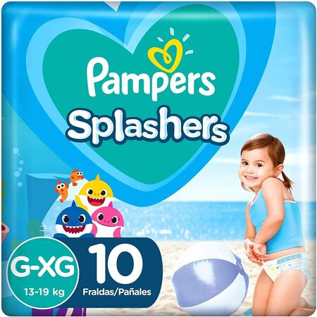imagem do produto Fralda Pampers Para Banho Splashers G/xg 10 Unidades