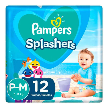imagem do produto Fralda Pampers Para Banho Splashers P/m 12 Unidades