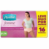imagem de Fralda Plenitud Femme Mulher Rosa P/m 16 Unidades