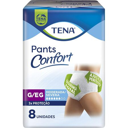 imagem do produto Fralda Tena Pants Confort G/xg Calca 8 Unidades
