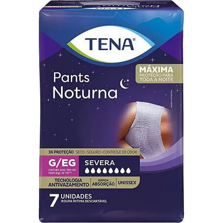 imagem do produto Fralda Tena Pants Noturna Unissex G/xg 7 Unidades