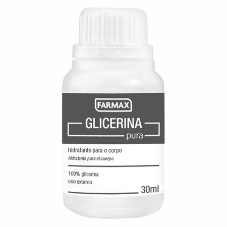 imagem do produto Glicerina Bidestilada Farmax 30ml Hidratante Para O Corpo