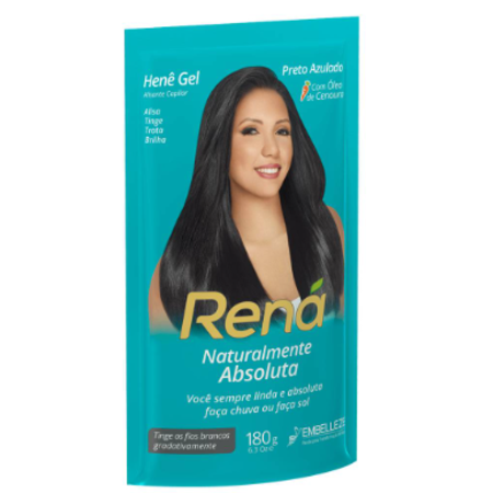 imagem do produto Hene Gel Rena 180g Preto Azulado