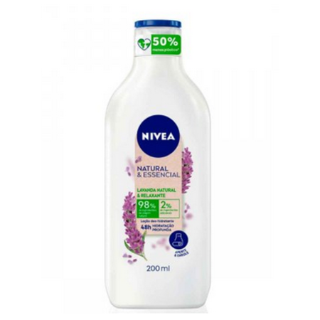 imagem do produto Hidratante Nivea 200ml Natural e Essencial Lavanda Natural e