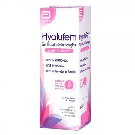 imagem do produto Hyalufem Gel Hidratante Vaginal 24g + 8 Aplicadores de Uso U