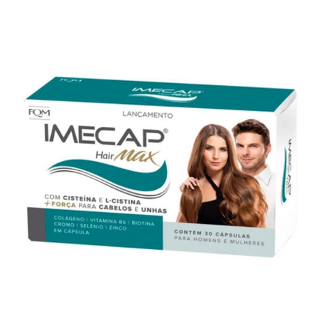 imagem do produto Imecap Hair Max Cabelos e Unhas 30 Capsulas
