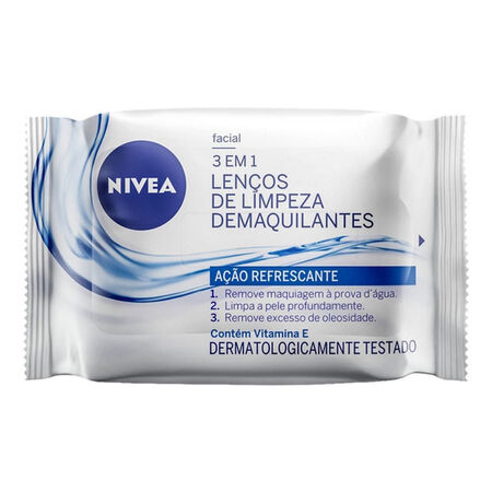 imagem do produto Lenco Demaq Nivea Facial Azul 3x1 25un