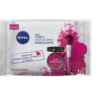 imagem de Lenco Demaq Nivea Facial Rosa 3x1 25un