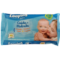 imagem de Lenco Umedecido Looping Camomila 40 Unidades