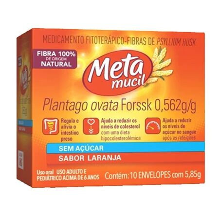 imagem do produto Metamucil Laranja 10envelopes