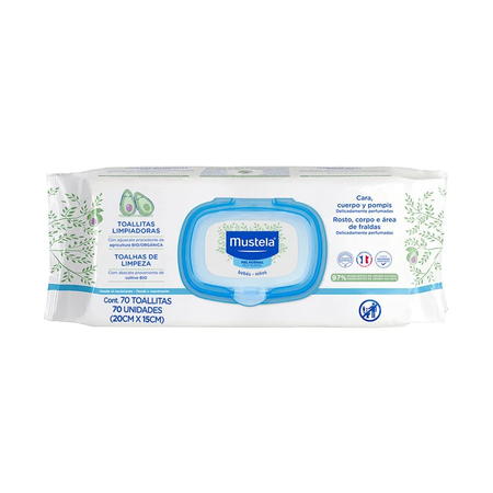 imagem do produto Mustela Lenco Umed Bebe 70 Unidades